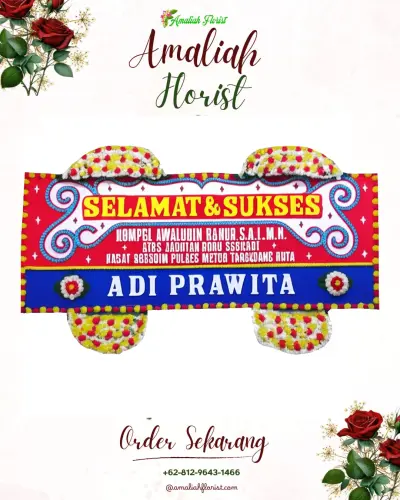 Karangan Bunga Ucapan Selamat di Sendana